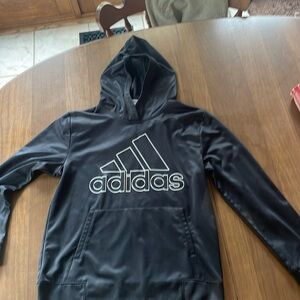 Kids Adidas hoodie L/G sweatshirt black sporty back to school Adidas hoodie